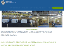 Tablet Screenshot of modulos-prefabricados.es